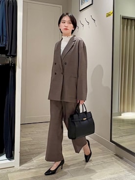 「オフィスカジュアル」｜✌︎ふくもっさん✌︎さん（レディース・163cm・20代）の秋コーディネート