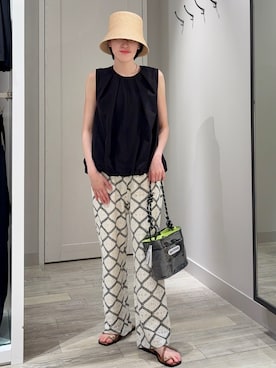 「アイテム（帽子）」を使った、✌︎ふくもっさん✌︎さん（レディース・163cm・20代）の夏コーディネート