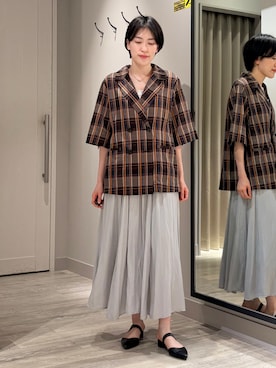 「NOMINE（ノミネ）のアイテム」を使った、✌︎ふくもっさん✌︎さん（レディース・163cm）の春コーディネート
