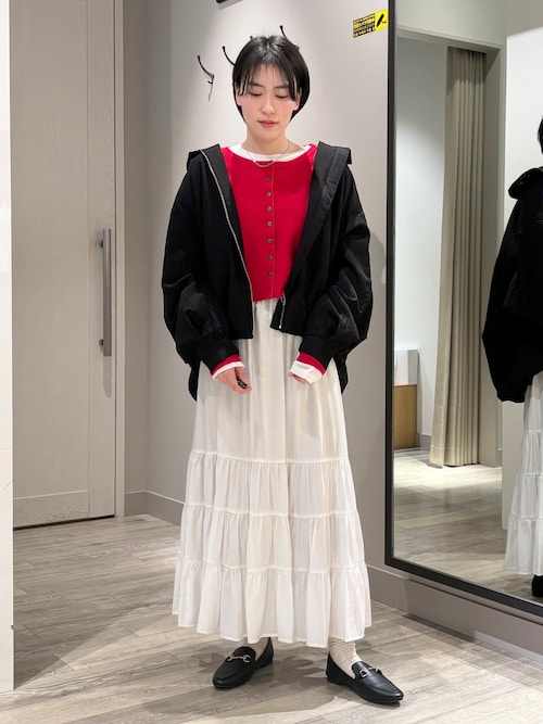 【新品未使用タグ付】maison de Dolce. 袖ボリュームサテンブルゾン 袖ボリュームサテンブルゾン | maison de Dolce.