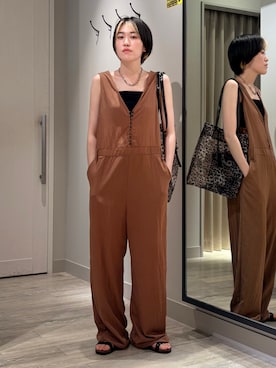 「NOMINE（ノミネ）のアイテム」を使った、✌︎ふくもっさん✌︎さん（レディース・163cm）の夏コーディネート