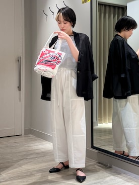 「シアーニット」｜✌︎ふくもっさん✌︎さん（レディース・163cm）の春コーディネート