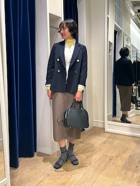 「アイテム（スカート）」を使った、fukudaさん（レディース・170cm）の秋コーディネート