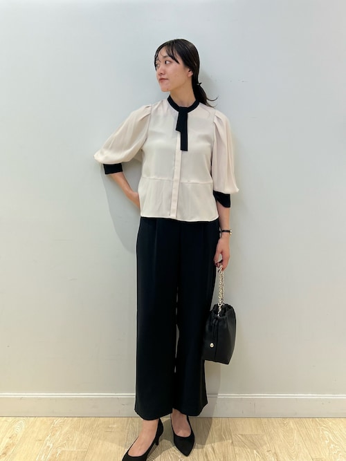 セール】《セットアップ対応》ウォッシャブルダブルクロスワイドパンツ