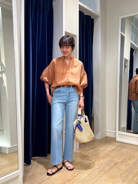 「NOLLEY’S（ノーリーズ）のアイテム（アクセサリー）」を使った、fukudaさん（レディース・170cm）の夏コーディネート