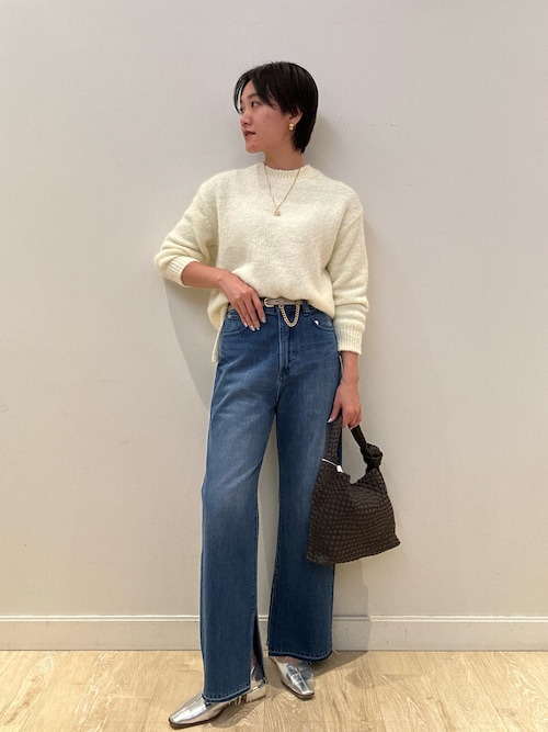 セール】【RM denim】スリットフレアハイウエストデニム（デニム