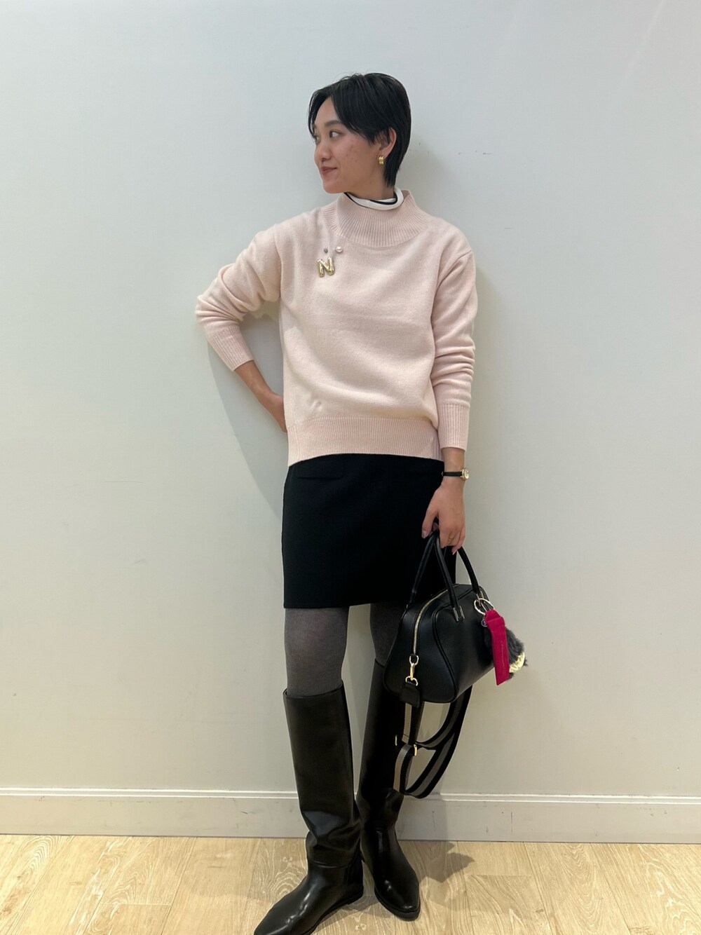 fukudaさんの「静電気防止加工コットンタイツ（NOLLEY’S）」を使ったコーディネートの1枚目の写真