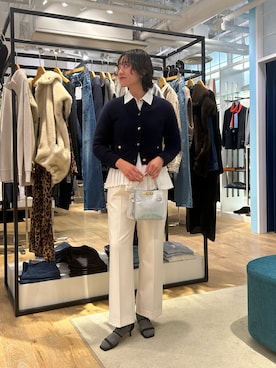 「アイテム（ダッフルコート）」を使った、fukudaさん（レディース・170cm）の冬コーディネート