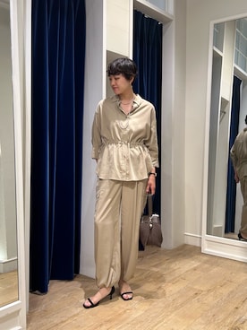 「grace grace （グラスグラス）のアイテム」を使った、fukudaさん（レディース・170cm）の夏コーディネート