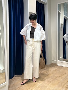 「アイテム（チョーカー）」を使った、fukudaさん（レディース・170cm）の春コーディネート