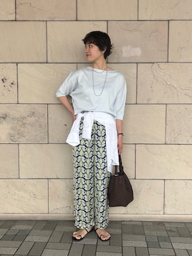 「grace grace （グラスグラス）のアイテム」を使った、fukudaさん（レディース・170cm）の夏コーディネート