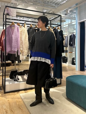 「NOLLEY’S Sophi（ノーリーズソフィ）のアイテム」を使った、fukudaさん（レディース・170cm）の秋コーディネート
