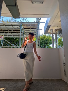 「アイテム（タンクトップ）」を使った、（相互）さやかさん（レディース・150cm）の夏コーディネート