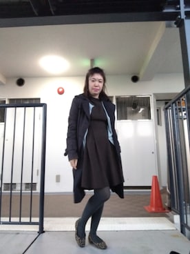 「fredy emue（フレディエミュ）のアイテム（ステンカラーコート）」を使った、（相互）さやかさん（レディース・150cm）の秋コーディネート
