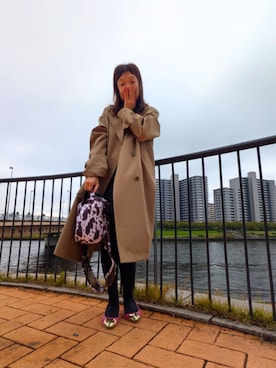 「アイテム（トレンチコート）」を使った、（相互）さやかさん（レディース・129cm）の秋コーディネート