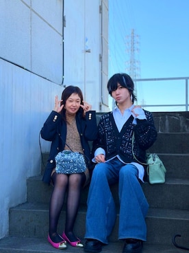 「アイテム（ネックレス）」を使った、（相互）さやかさん（レディース・150cm）の秋コーディネート