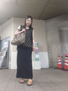 「SNIDEL（スナイデル）のアイテム」を使った、（相互）さやかさん（レディース・150cm・40代）の夏コーディネート