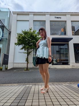 「アイテム（ニット/セーター）」を使った、（相互）さやかさん（骨格ストレート・レディース・150cm）の夏コーディネート