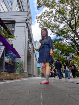 「アイテム（レッグウェア）」を使った、（相互）さやかさん（レディース・150cm）の秋コーディネート