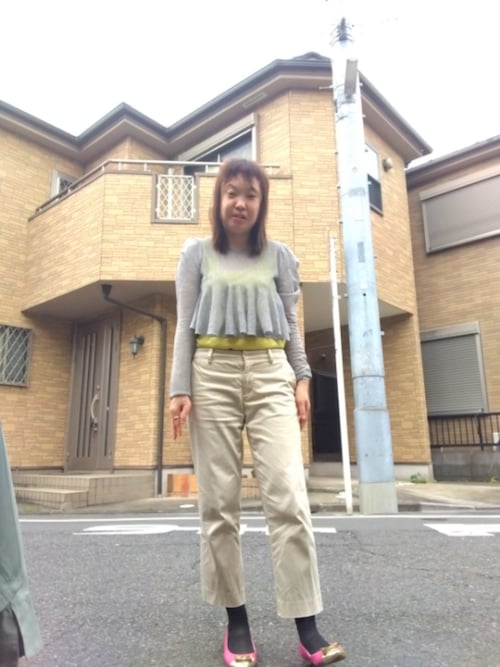 SNIDEL（スナイデル）の「ペプラムクロップドトップス（ニット