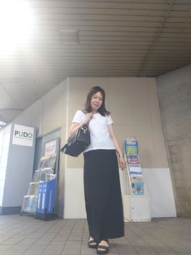 「RODE SKO（ロデスコ）のアイテム」を使った、（相互）さやかさん（レディース・150cm・40代）の夏コーディネート