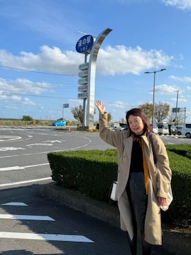 「アイテム（バッグ）」を使った、（相互）さやかさん（レディース・150cm・40代）の秋コーディネート