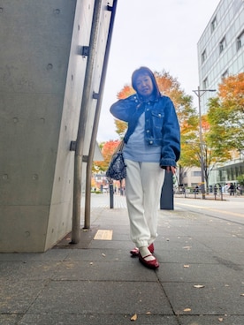 「アイテム（パンツ）」を使った、（相互）さやかさん（レディース・150cm・40代）の秋コーディネート