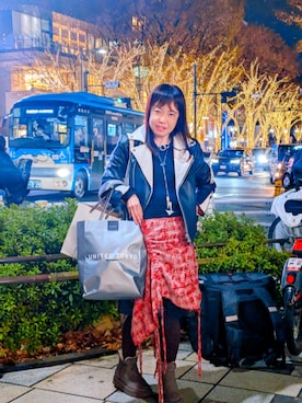 「アイテム（スカート）」を使った、（相互）さやかさん（レディース・150cm）の冬コーディネート