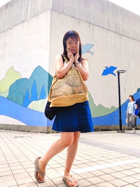 「H&M（エイチ・アンド・エム）のアイテム」を使った、（相互）さやかさん（レディース・150cm）の夏コーディネート