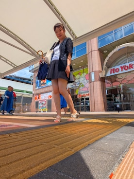 「アイテム（スカート）」を使った、（相互）さやかさん（レディース・150cm・40代）の夏コーディネート
