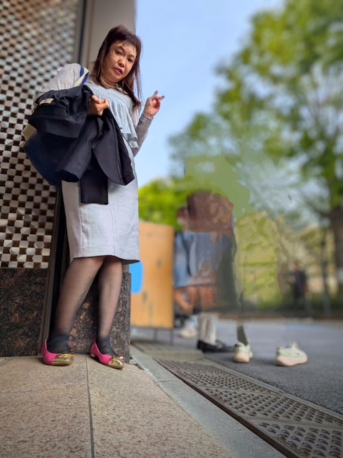 SNIDEL（スナイデル）の「ペプラムクロップドトップス（ニット