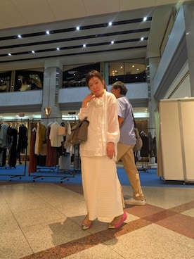 「アイテム（ネックレス）」を使った、（相互）さやかさん（レディース・150cm）の秋コーディネート