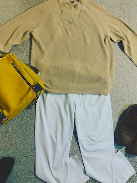 「PUBLUX（パブリュクス）のアイテム（バッグ）」を使った、clothescoordinatorさん（メンズ・178cm）の冬コーディネート