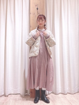 「TSUHARU by Samansa Mos2（ツハルバイサマンサモスモス）のアイテム（ブーツ）」を使った、kiiさん（レディース・157cm）の冬コーディネート