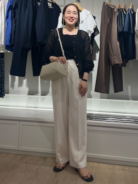 「NOLLEY’S（ノーリーズ）のアイテム」を使った、SAYAKAさん（レディース・163cm）の夏コーディネート