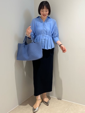 「NOLLEY’S（ノーリーズ）のアイテム」を使った、SAYAKAさん（レディース・163cm）の夏コーディネート