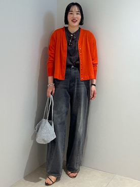 「NOLLEY’S（ノーリーズ）のアイテム（トップス）」を使った、SAYAKAさん（レディース・163cm）の春コーディネート