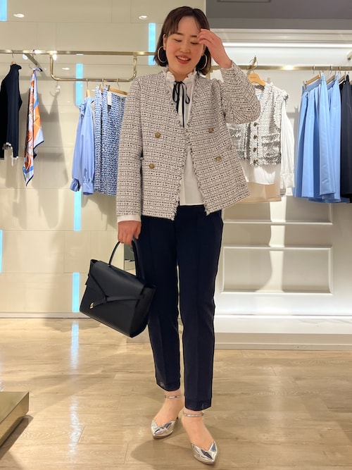 ノーリーズ NOLLY'S ノーカラーツイードジャケット オケージョン 入学式 ツイードノーカラージャケット | ノーリーズ(NOLLEY'S) | マルイウェブ