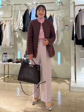 「アイテム（タイツ/ストッキング）」を使った、SAYAKAさん（レディース・163cm）の秋コーディネート