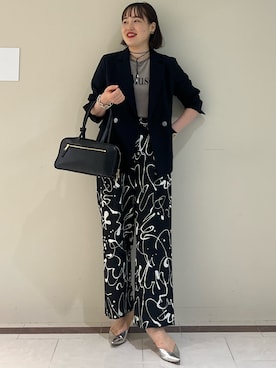 「アイテム（テーラードジャケット）」を使った、SAYAKAさん（レディース・163cm）の夏コーディネート