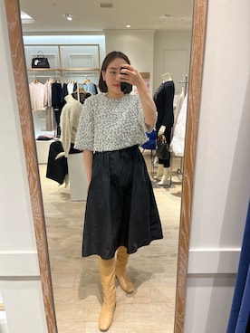 「NOLLEY’S（ノーリーズ）のアイテム」を使った、SAYAKAさん（レディース・163cm）の冬コーディネート
