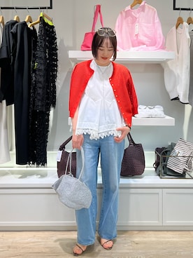 「NOLLEY’S（ノーリーズ）のアイテム」を使った、SAYAKAさん（レディース・163cm）の春コーディネート