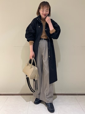 「NOLLEY’S（ノーリーズ）のアイテム（その他アウター）」を使った、SAYAKAさん（レディース・163cm）の秋コーディネート