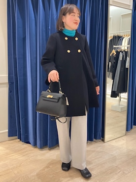 「NOLLEY'S」｜「アイテム（その他アウター）」を使った、SAYAKAさん（レディース・163cm）の冬コーディネート