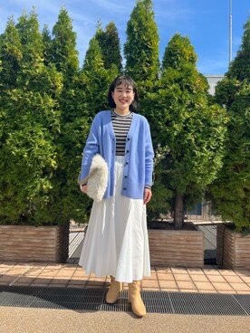 「ロングカーディガン」｜SAYAKAさん（レディース・163cm）の秋コーディネート