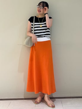 「NOLLEY'S」｜SAYAKAさん（レディース・163cm）の夏コーディネート