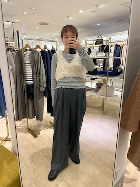 「Laraaji（ララージ）のアイテム（トップス）」を使った、SAYAKAさん（レディース・163cm）の秋コーディネート