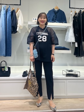 「アイテム（チャーム）」を使った、SAYAKAさん（レディース・163cm）の夏コーディネート