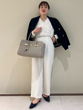 「NOLLEY'S」｜「アイテム（ジャケット/アウター）」を使った、SAYAKAさん（レディース・163cm）の春コーディネート
