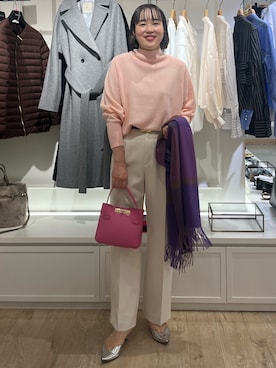 「アイテム（ダウンジャケット/コート）」を使った、SAYAKAさん（レディース・163cm）の秋コーディネート